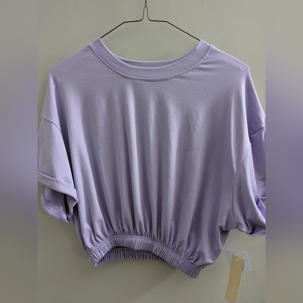 Riley + James New With Tags Lavender Crop Top Small Back To School Soft And Cozy